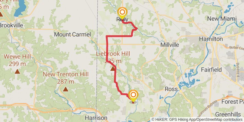 American Discovery Trail North Route - Ohio stage 2 Map