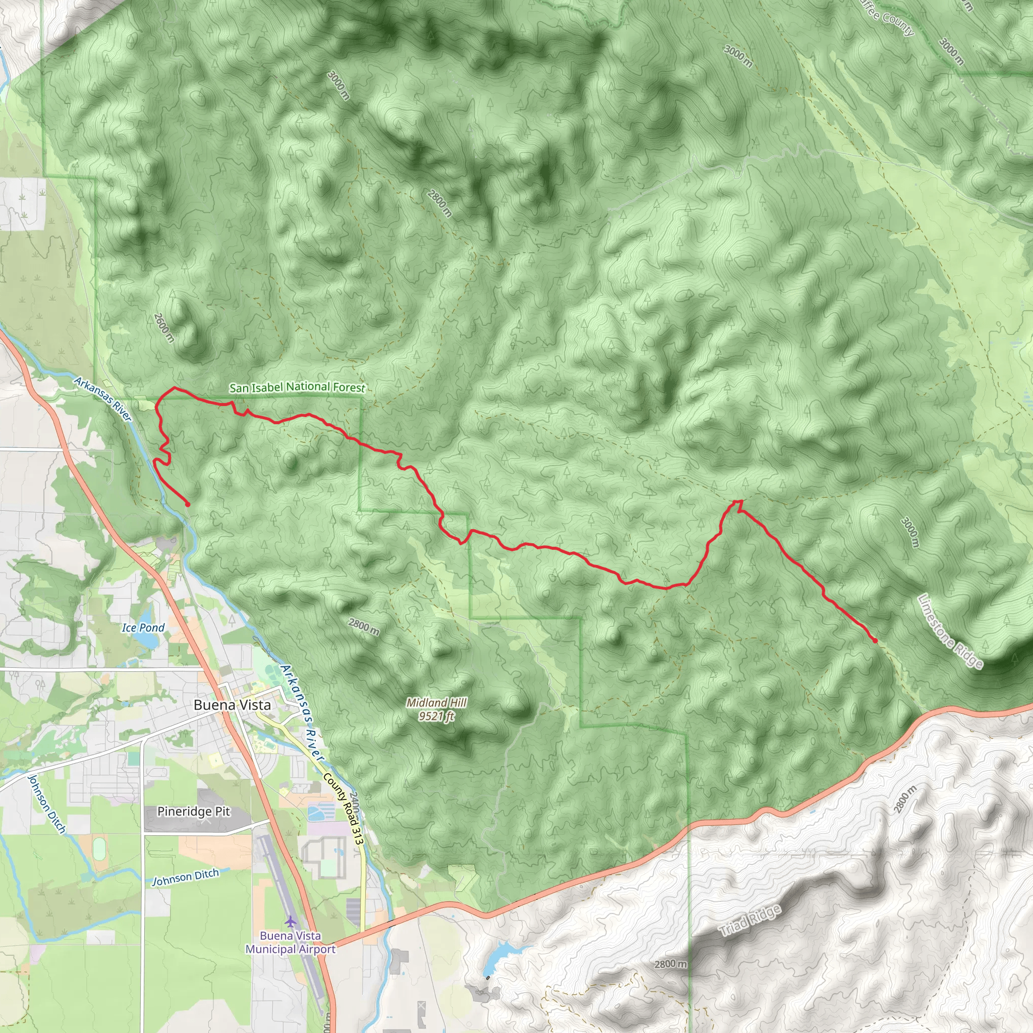 Lenhardy Cutoff Point to Point mobile static map