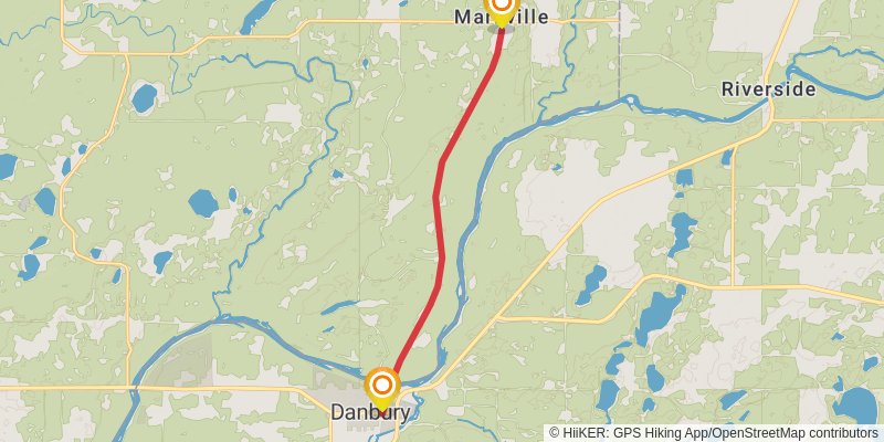 Gandy Dancer State Trail stage 4 Map