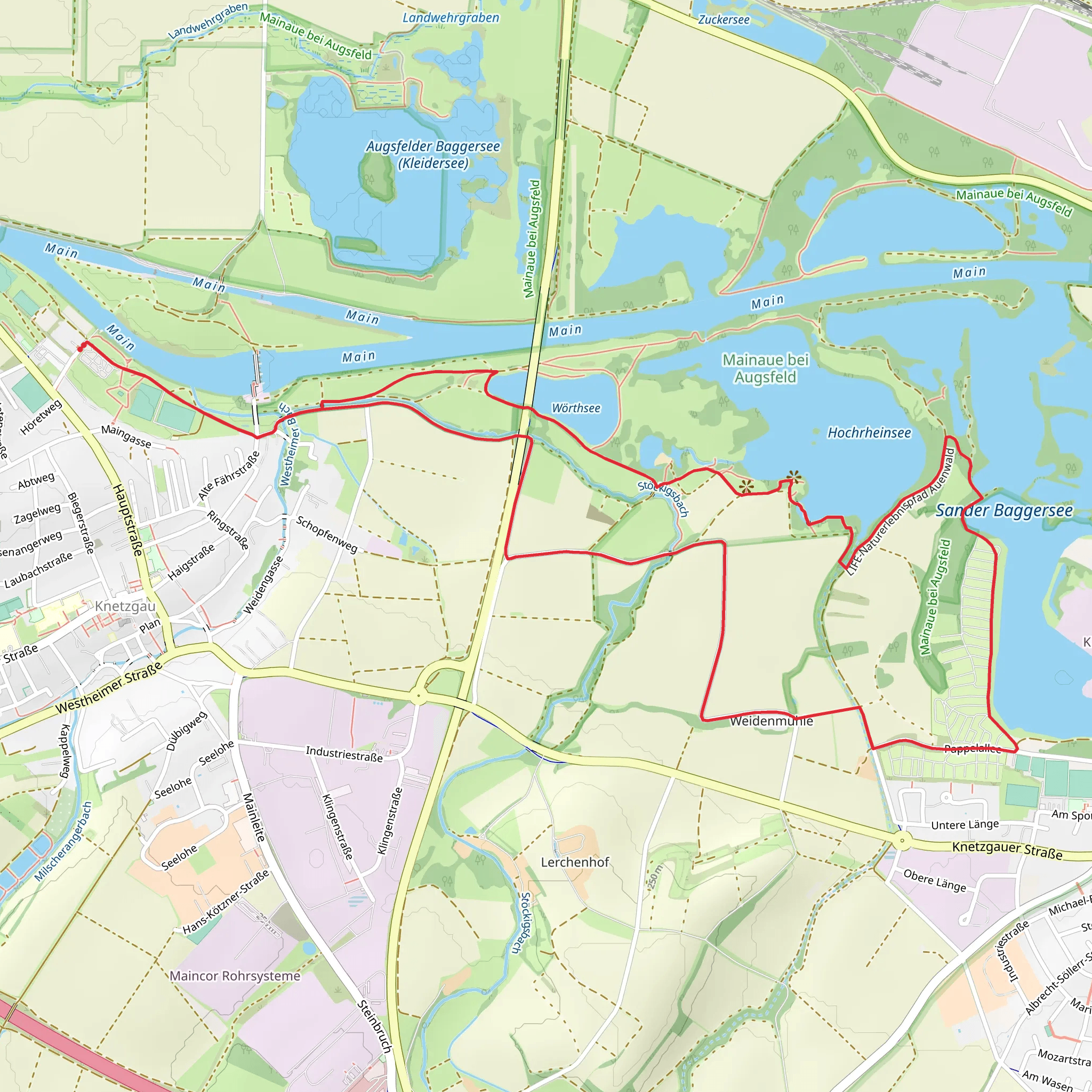 Lauftour KNE 1 Loop mobile static map