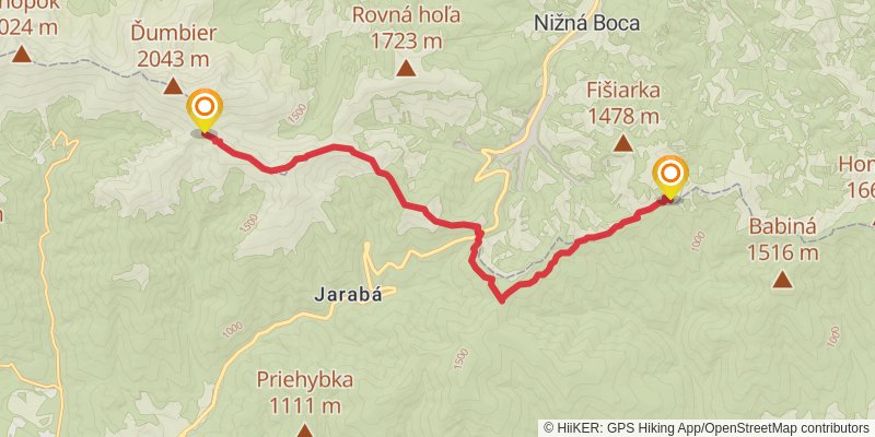 Trans Carpathian Hike stage 20 Map