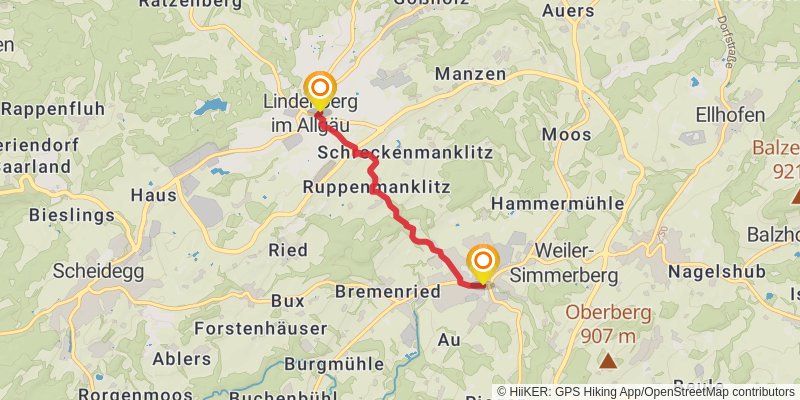 Wasserläufer - Route alt 1 Map