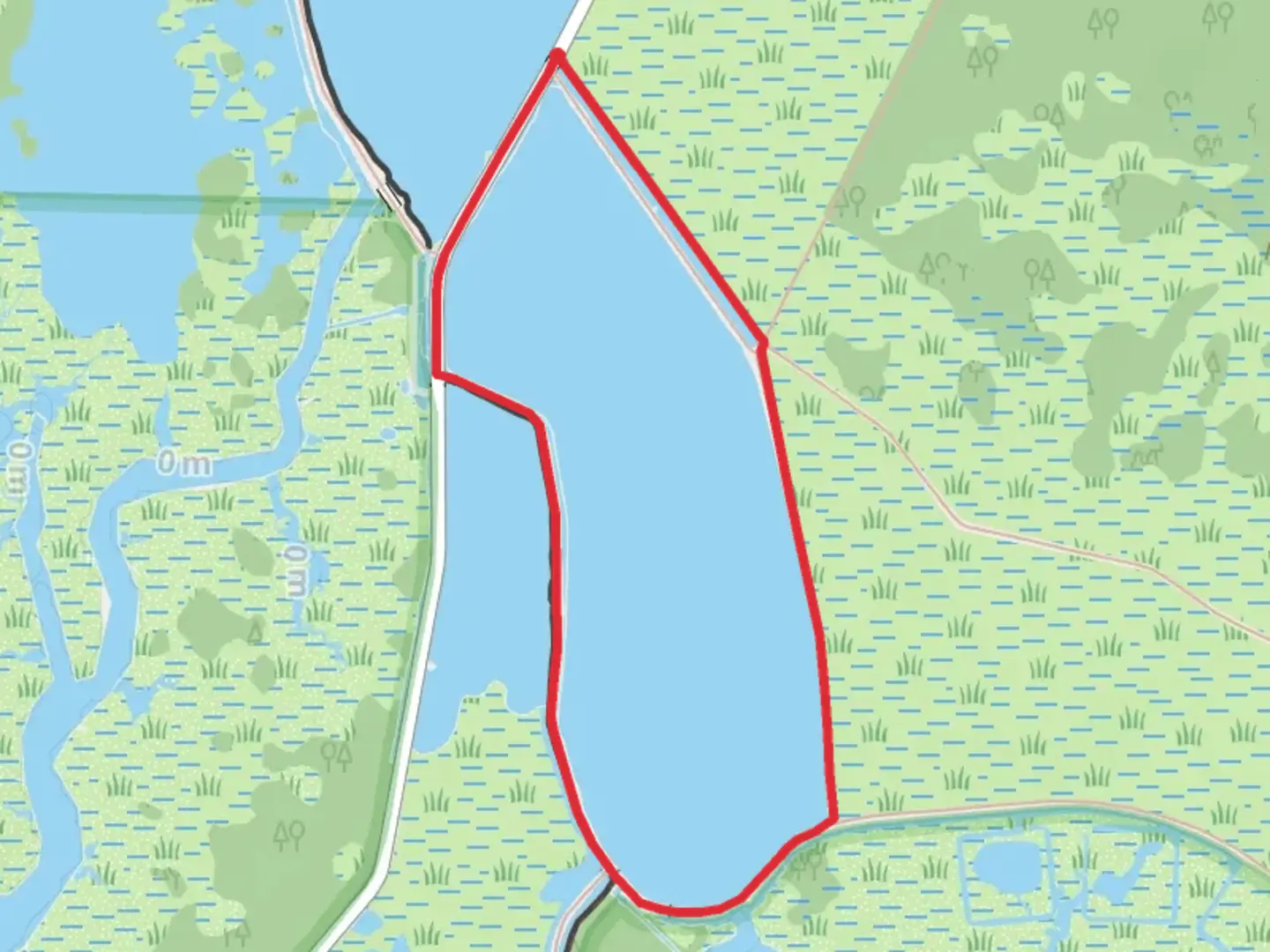 An image depicting the trail East River Pool Loop and its surrounding area.
