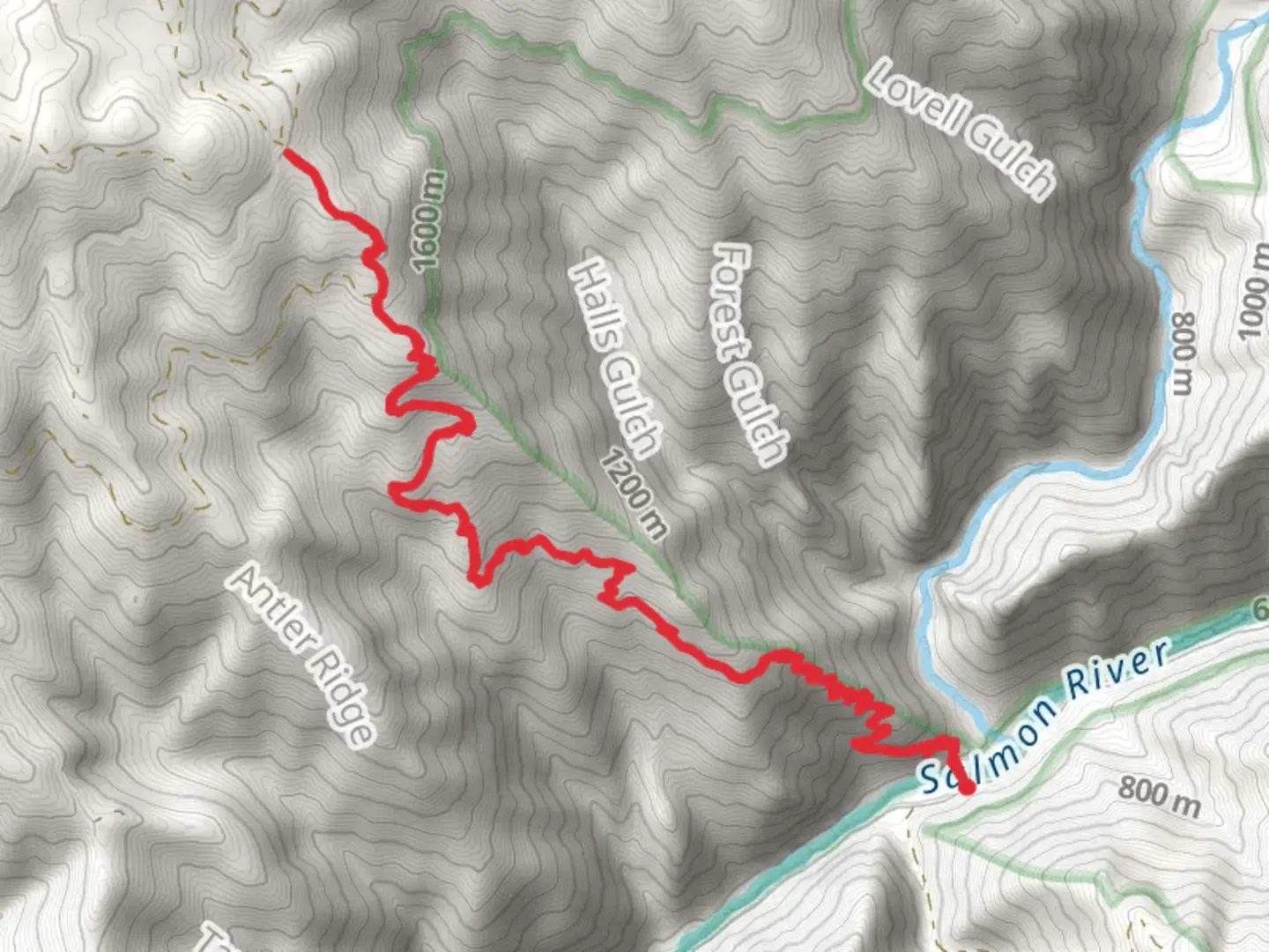 An image depicting the trail Centennial Trail Out and back and its surrounding area.