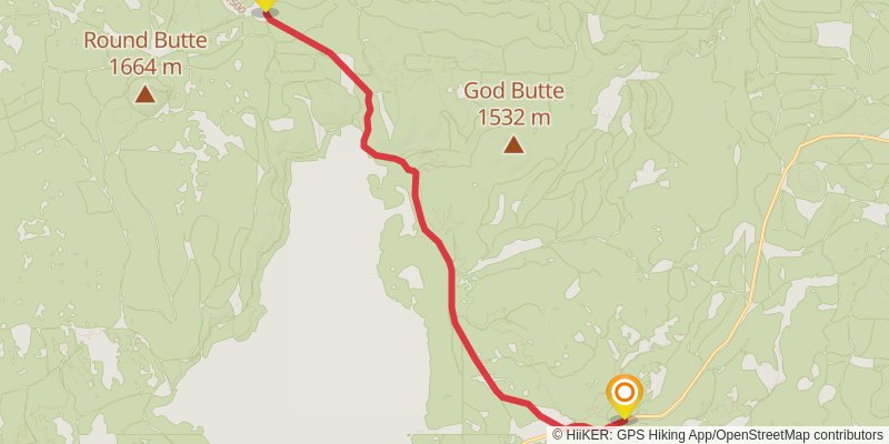 Oregon Timber Trail stage 17 Map
