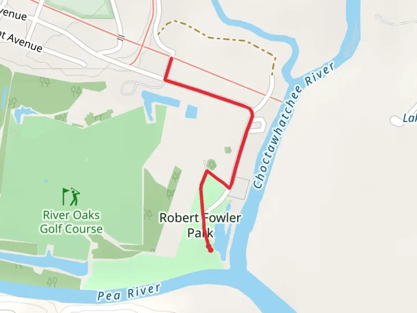 An image depicting the trail Robert Fowler Park Point to Point and its surrounding area.
