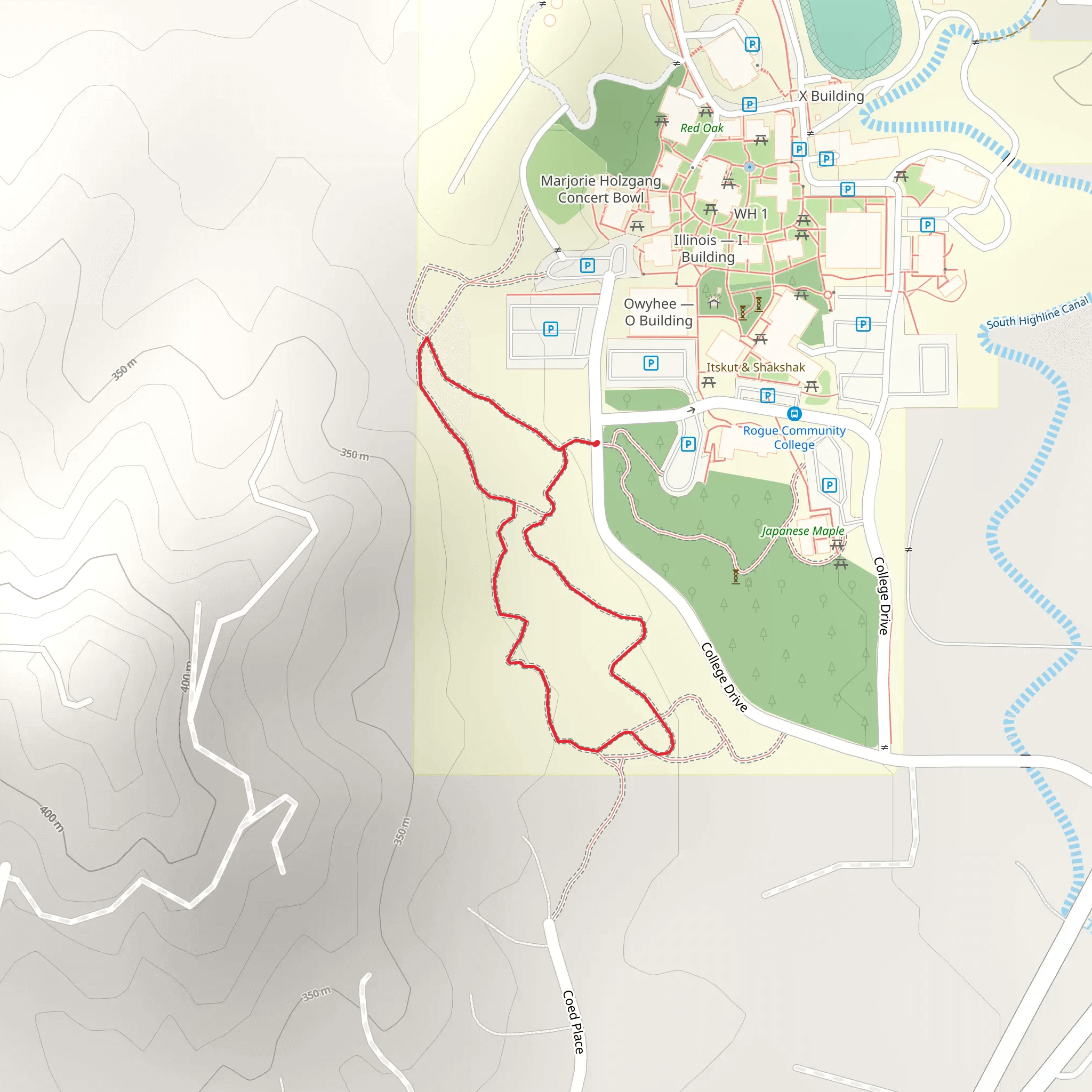 College Drive Loop mobile static map