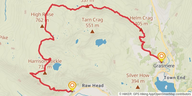 Wainwright Memorial Walk stage 12 Map