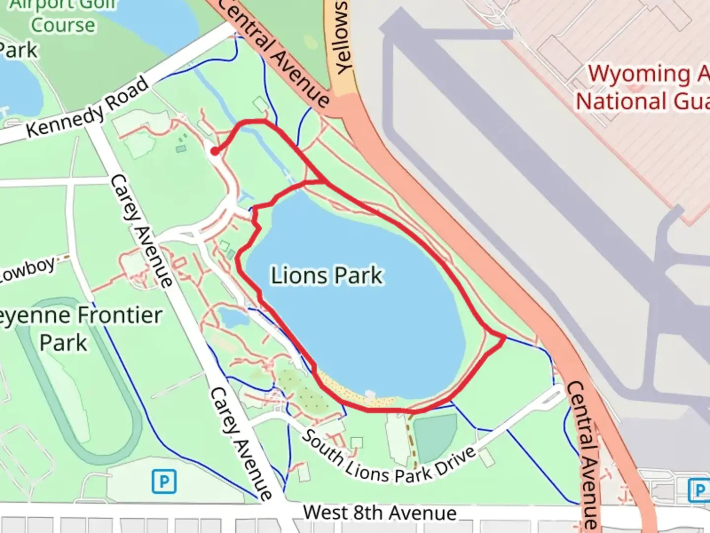 An image depicting the trail Sloans Lake Loop and its surrounding area.
