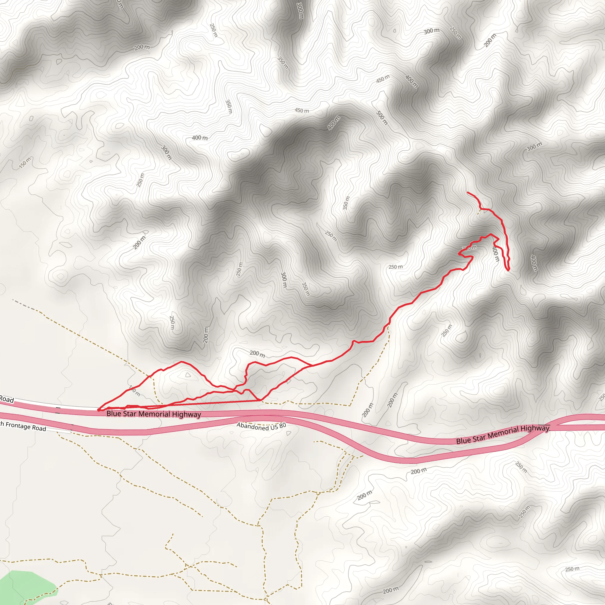 North Frontage Road Loop mobile static map