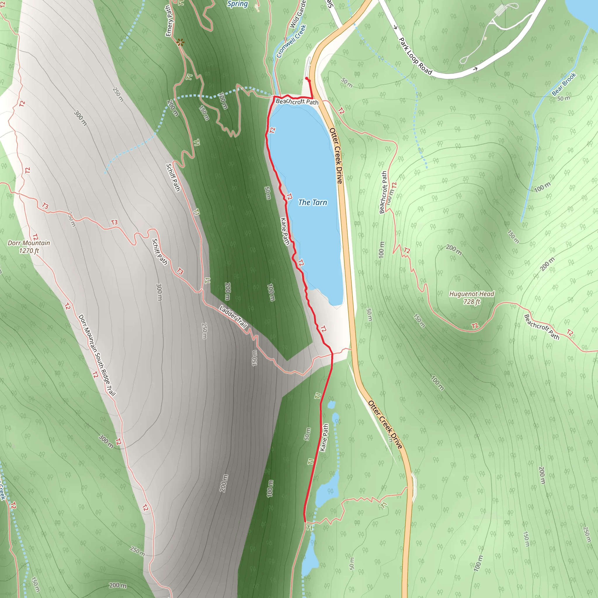 Kane Path Trail mobile static map