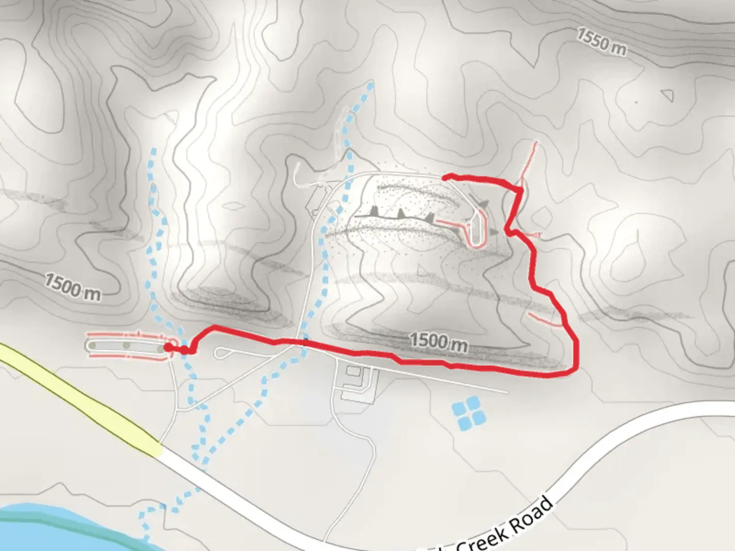 An image depicting the trail Fossil Discovery Trail and its surrounding area.