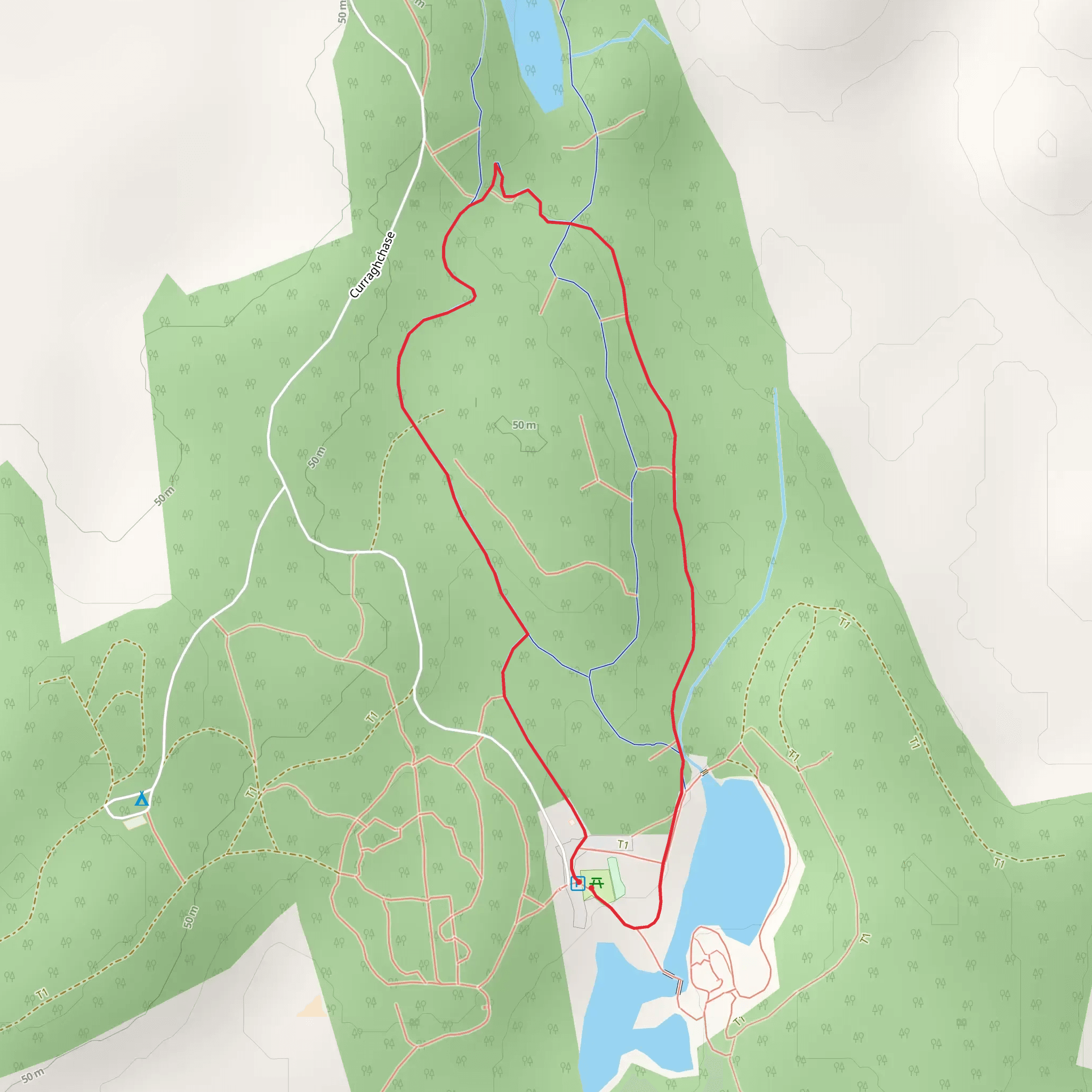 Curragh Chase - Curragh Trail mobile static map