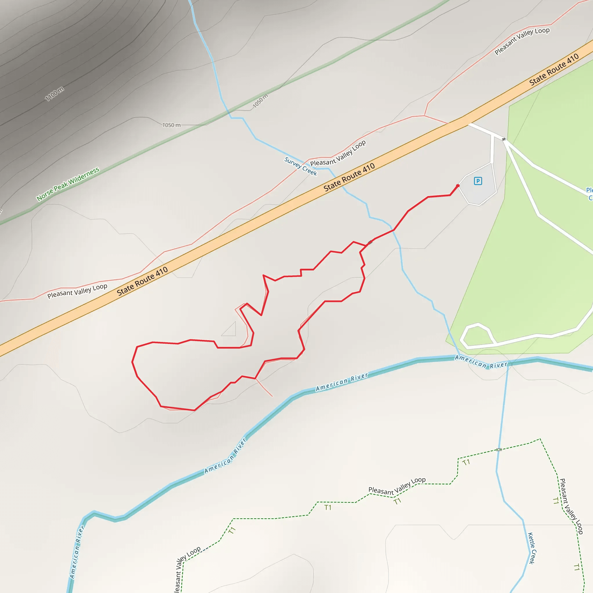 Pleasant Valley Barrier Free Trail mobile static map