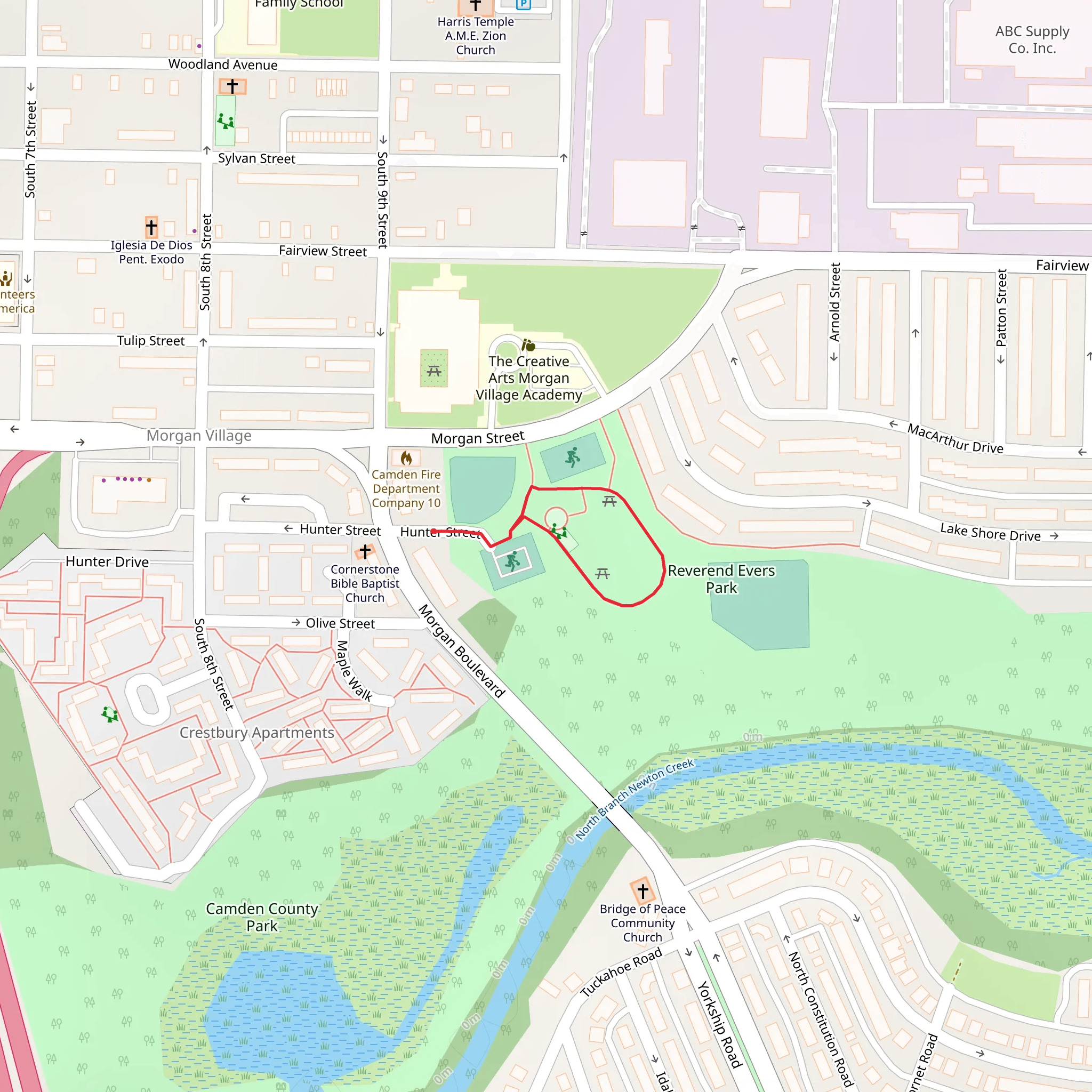 Hunter Street Loop mobile static map