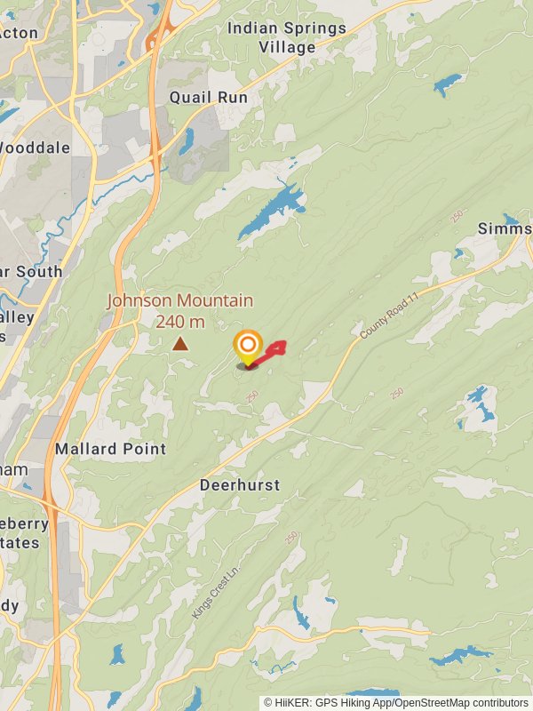 White and Blue Trail from Oak Mountain Park Road