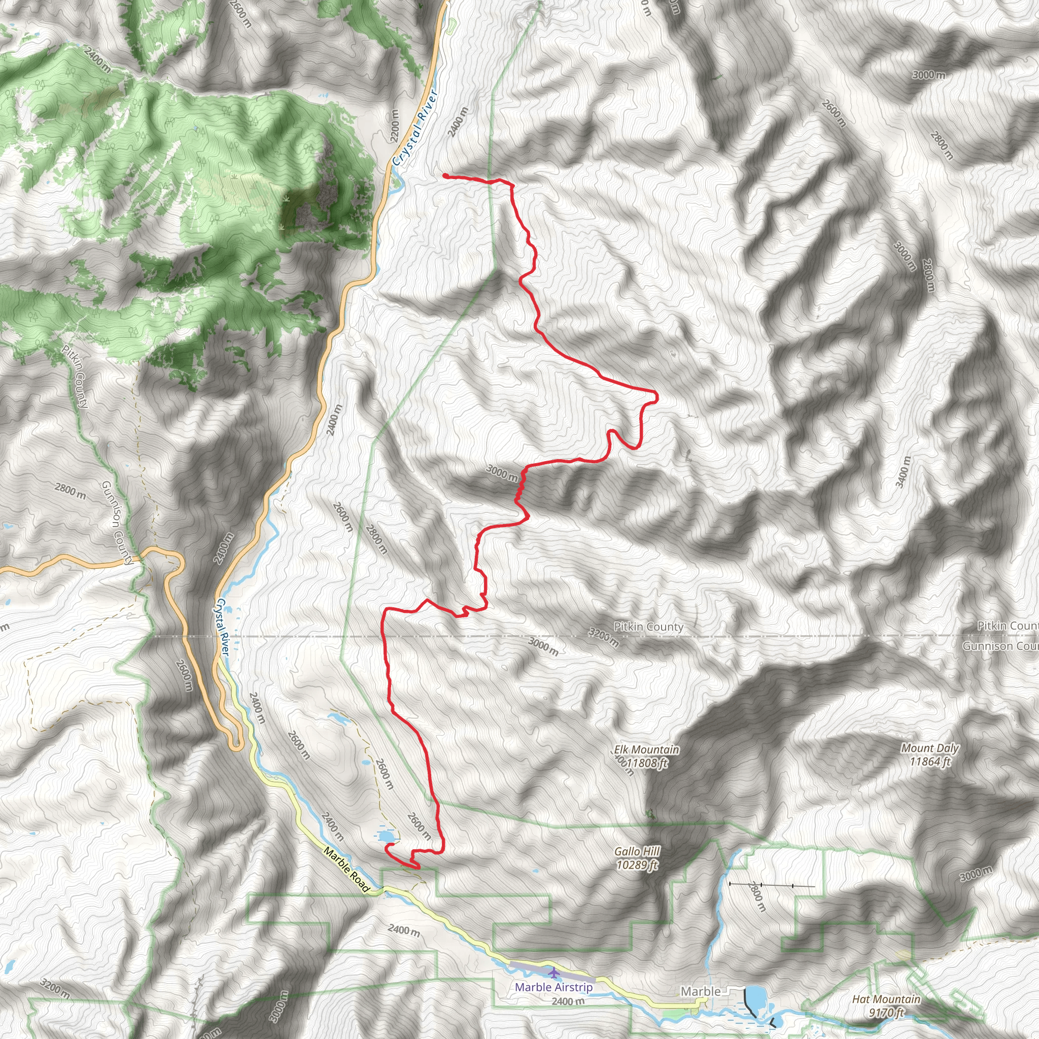 Lily Lake via East Creek Trail mobile static map