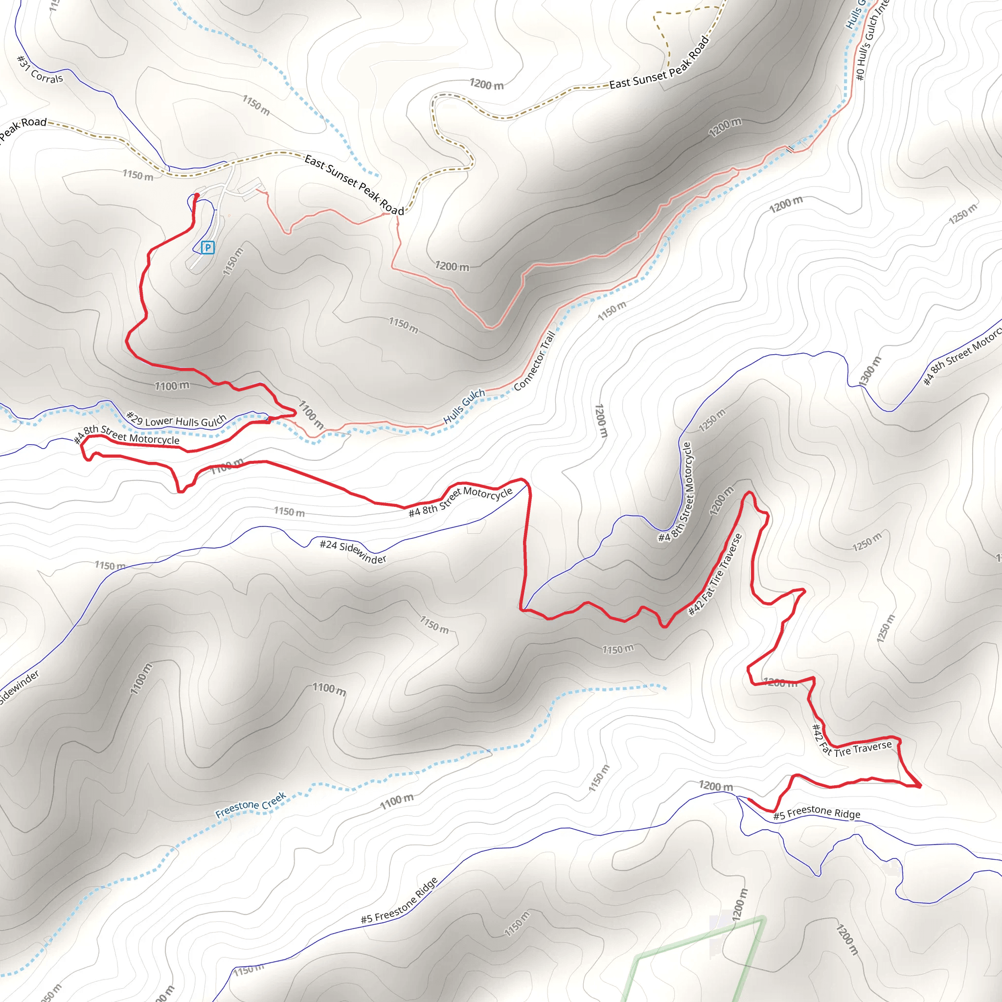 Fat Tire Traverse mobile static map