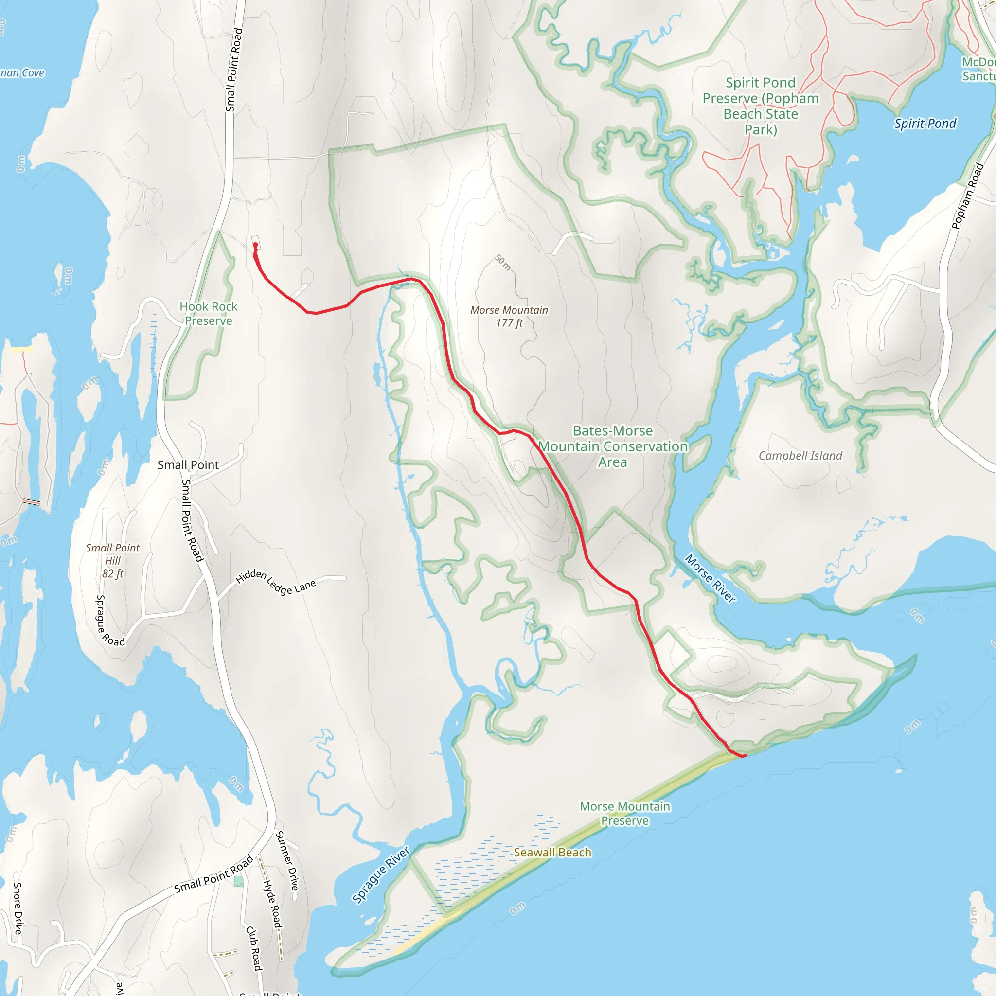 Morse Trail mobile static map