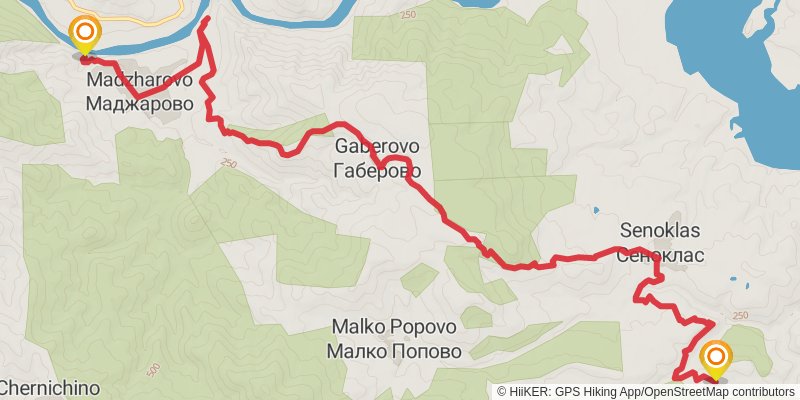 Sultans Trail stage 109 Map