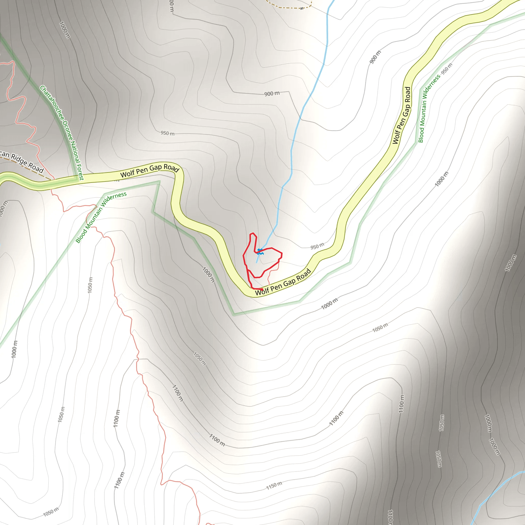 Sosebee Cove Loop mobile static map