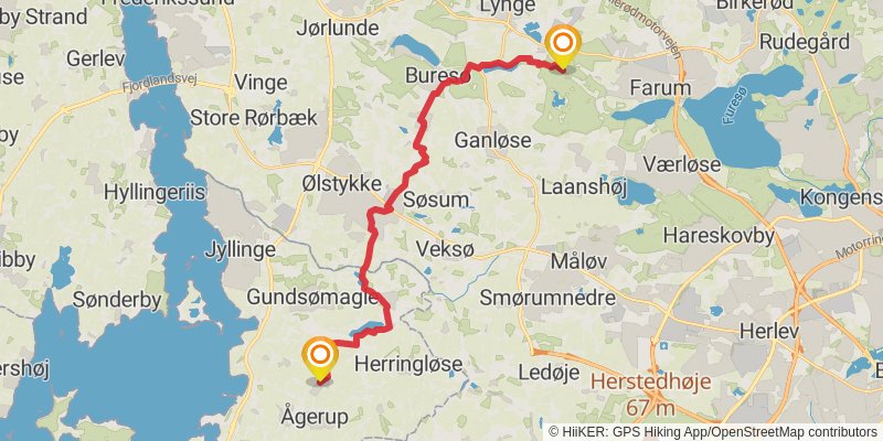 Nordsjaellandsruten stage 4 Map