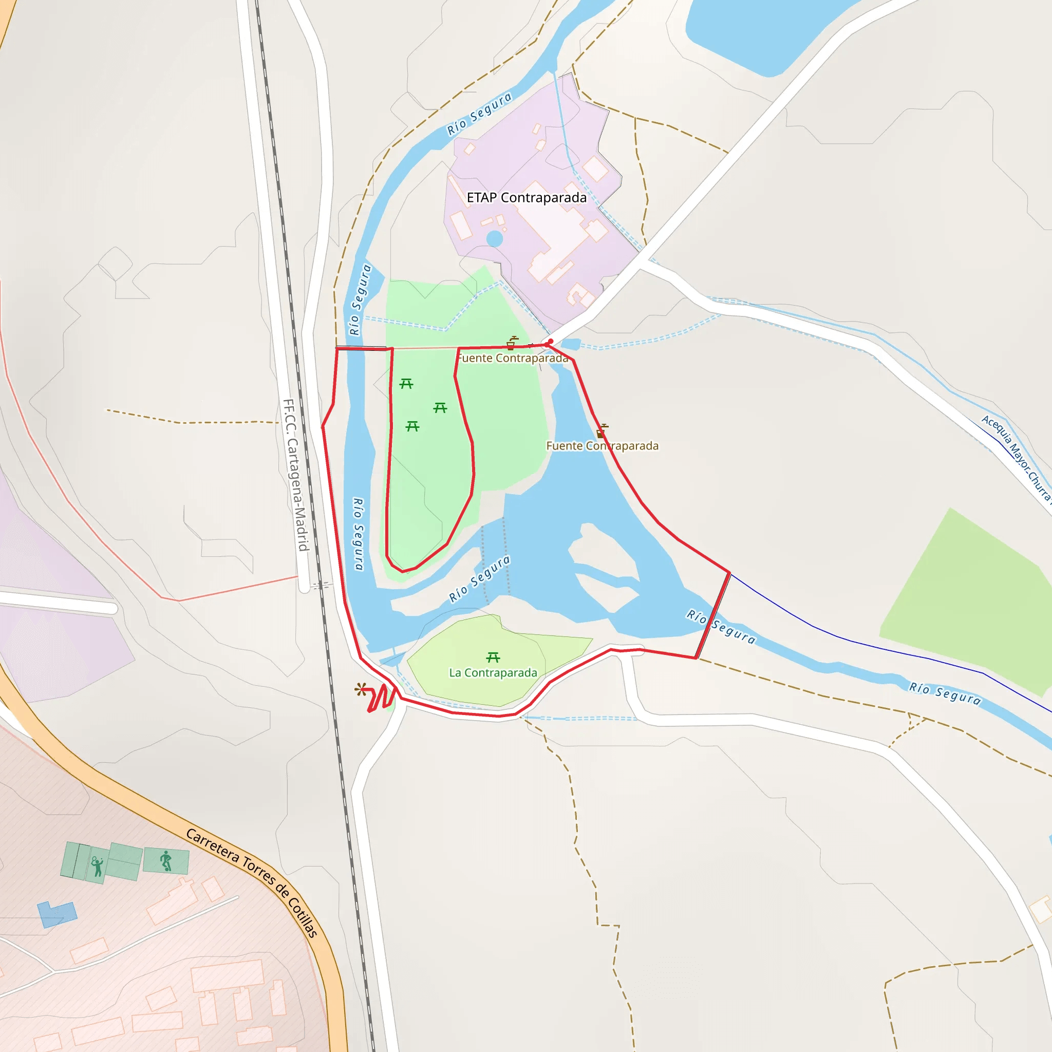 Contraparada Trail - Murcia - SL MU 27 mobile static map