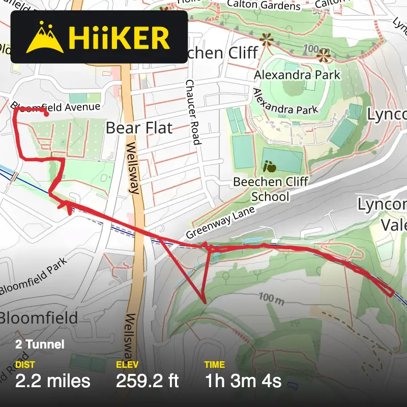 A map preview of the recording 2 Tunnel .