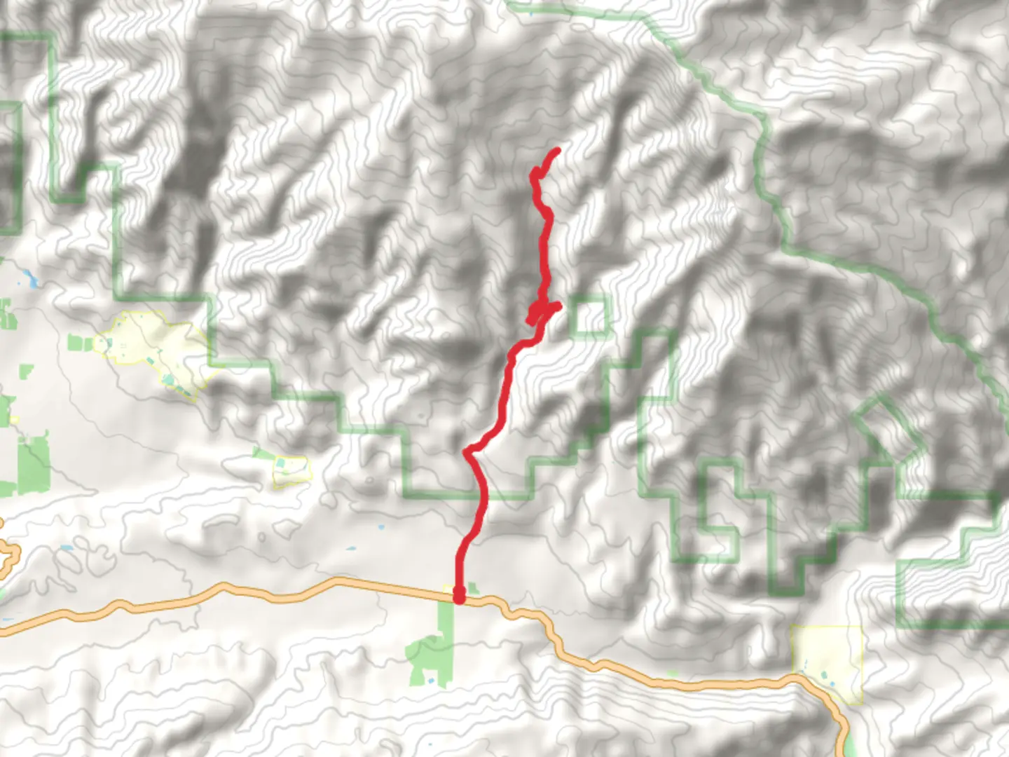 An image depicting the trail Sisar Creek - Sisar Road via Red Reef Trail and its surrounding area.