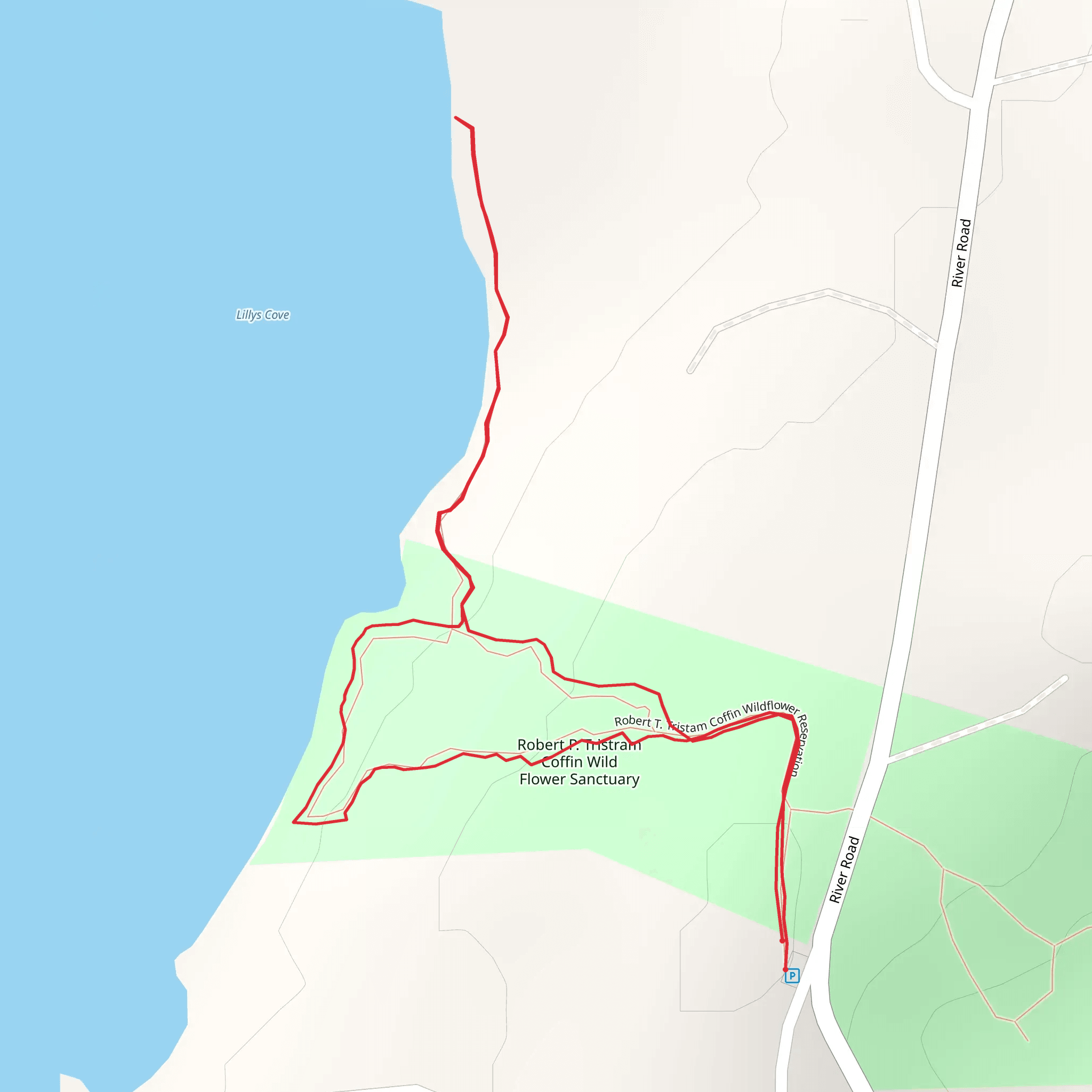 Lilly Cove from River Road mobile static map