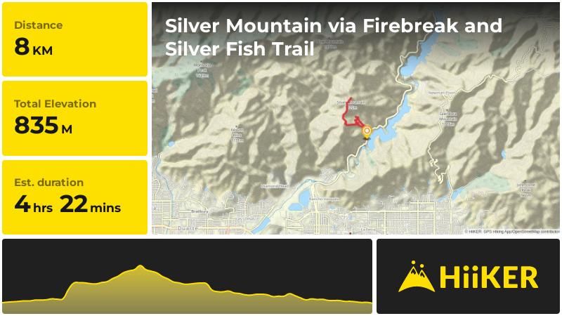 Silver Mountain via Firebreak and Silver Fish Trail Los Angeles