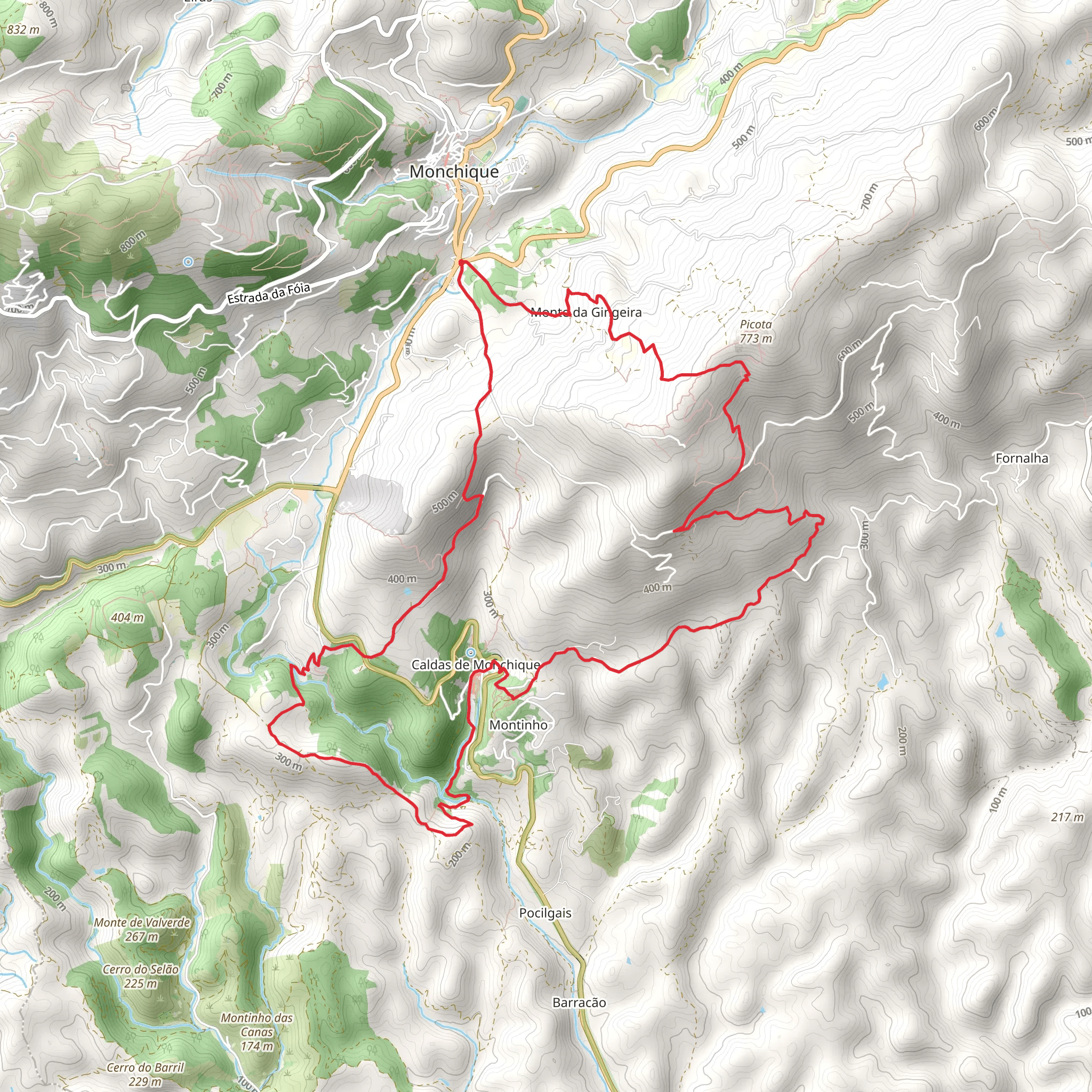 Caminho das Caldas - Picota mobile static map