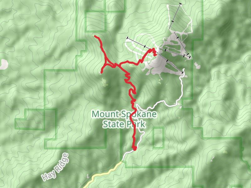 Mount Spokane, Mount Kit Carson and Day Mountain Loop
