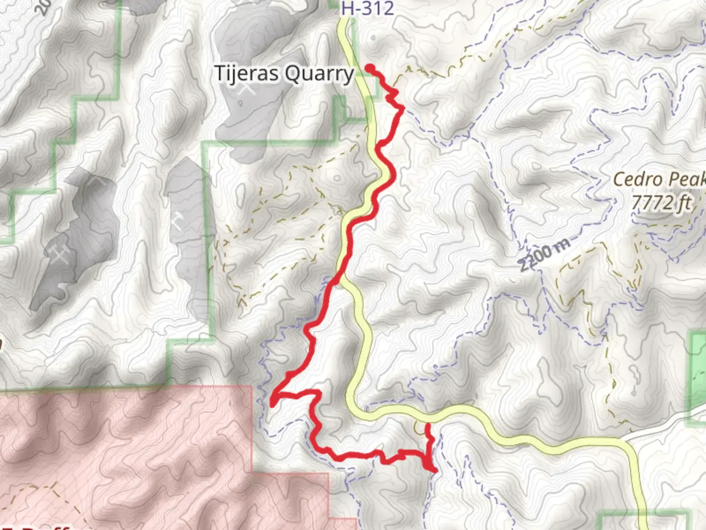 An image depicting the trail Tunnel Canyon Trail and its surrounding area.