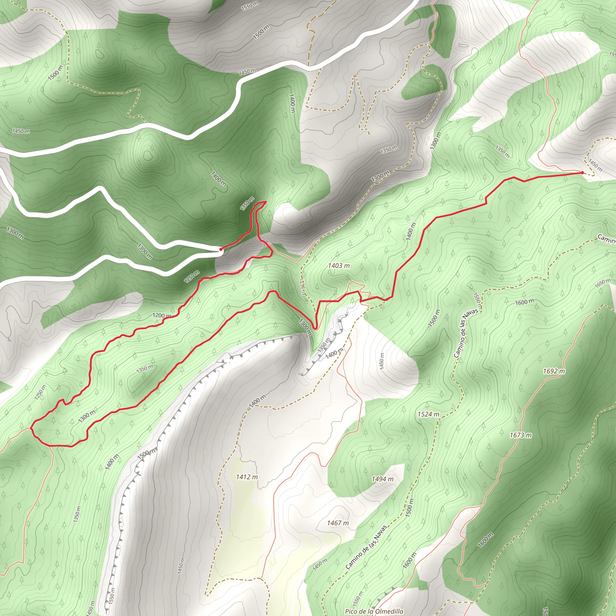 Alcalá River Canyon - GR® 8 PR TE 26 mobile static map