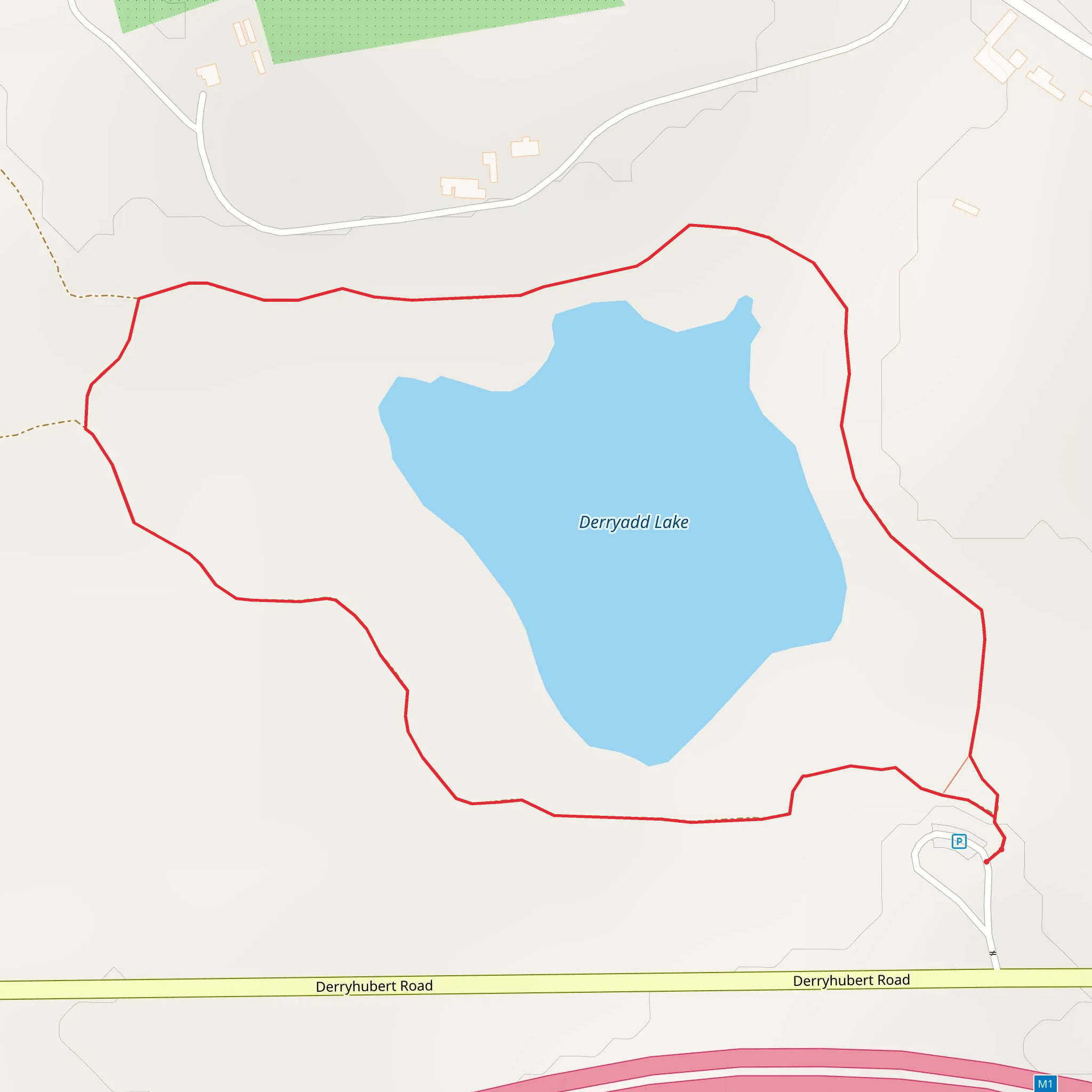 Peatlands Lakeland Walk mobile static map