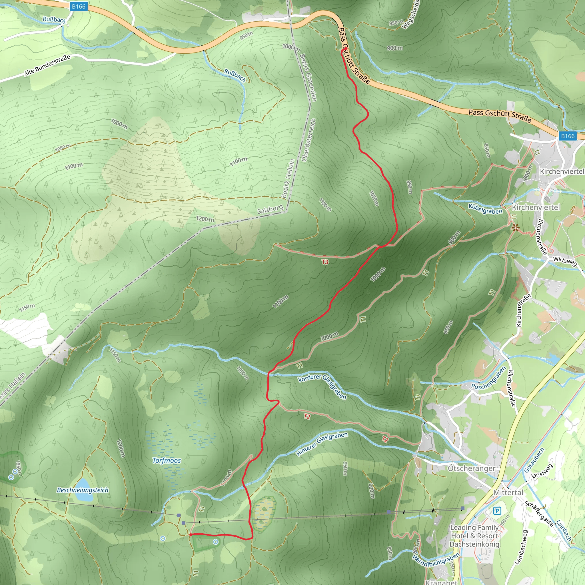Hornspitz Trail mobile static map