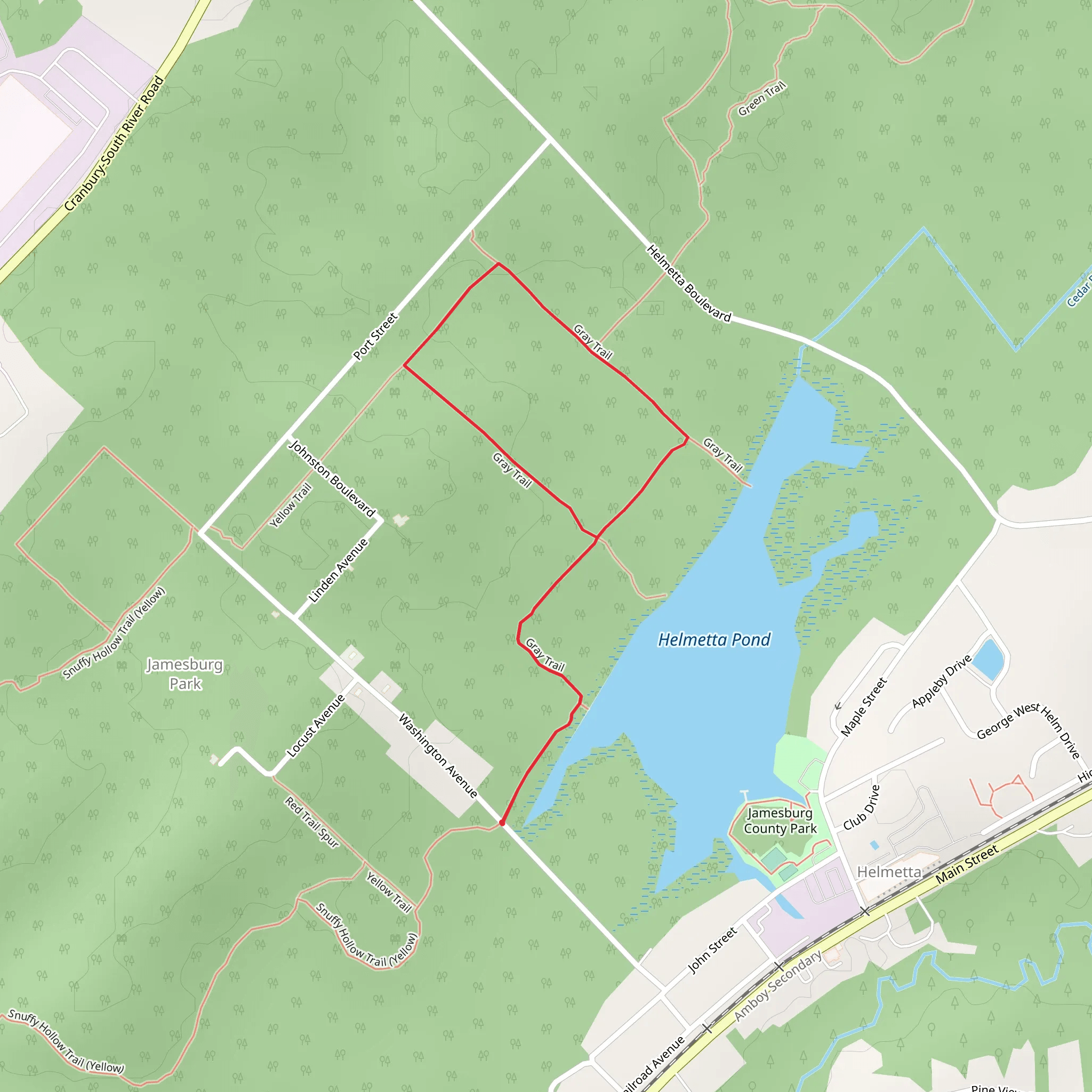 Gray Loop Trail mobile static map