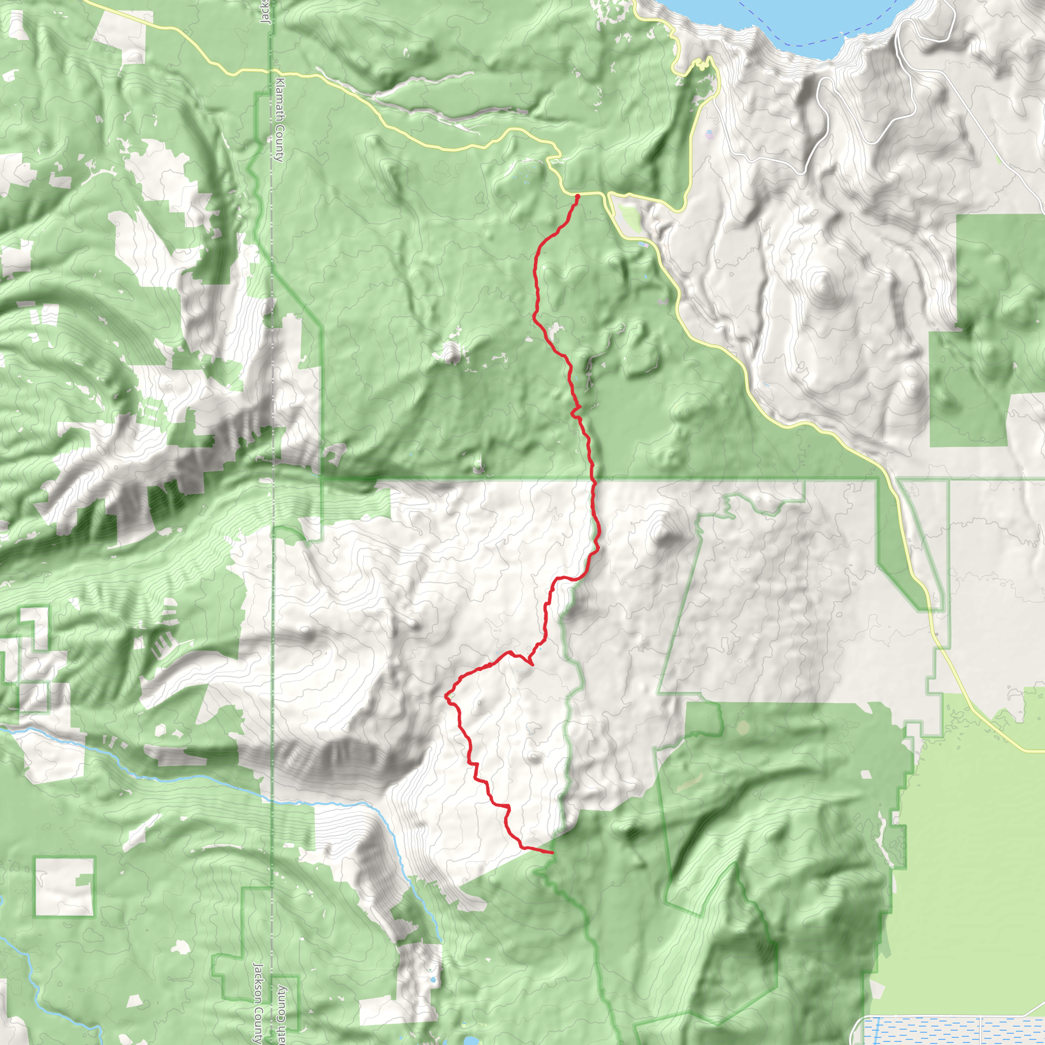 Mckie Camp via Pacific Crest Trail mobile static map