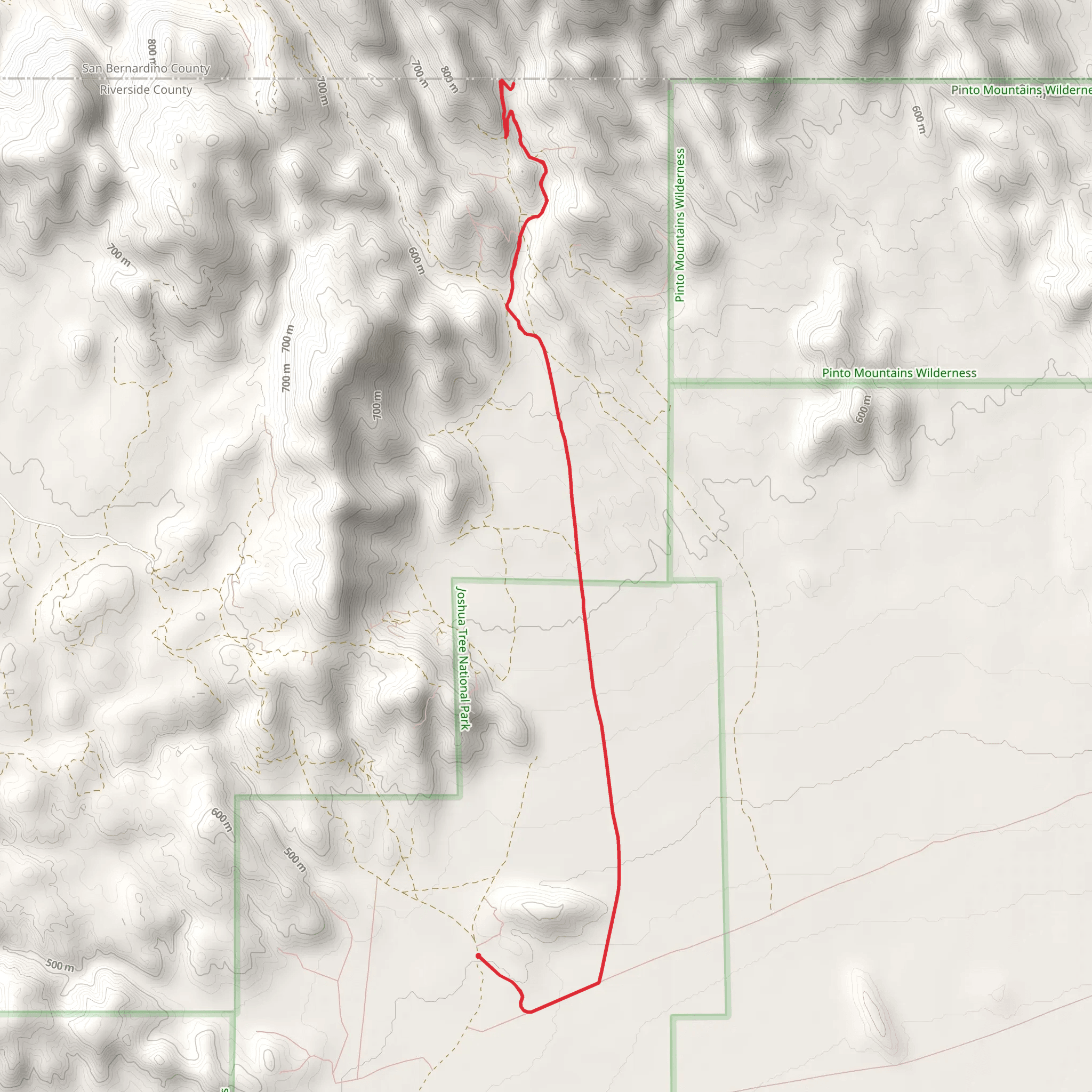 Brooklyn Mine Road Trail mobile static map