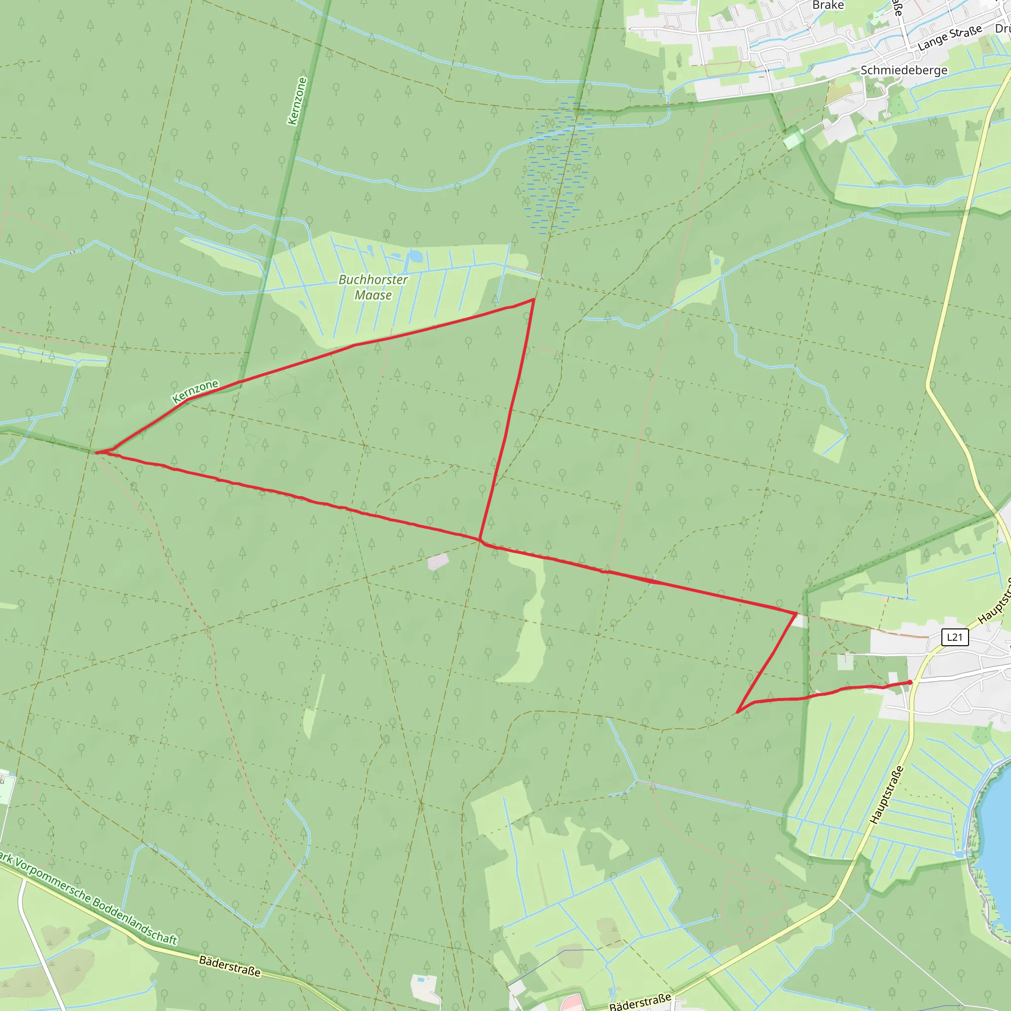 Mecklenburger Weg Loop mobile static map