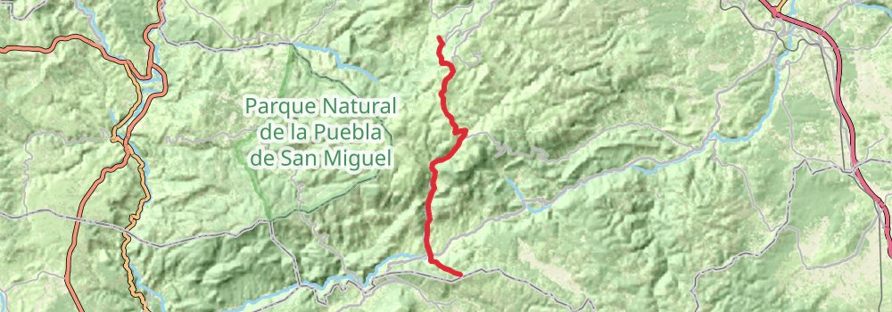 GR 10 Valencia - Portugal - Aragón stage 3 Map