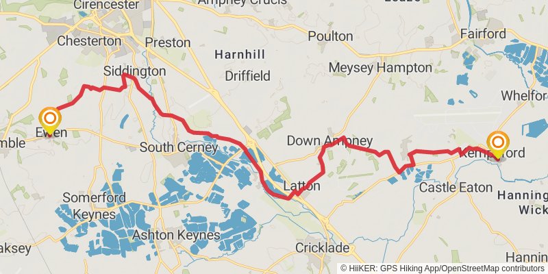 Cotswold Canals Walk stage 3 Map