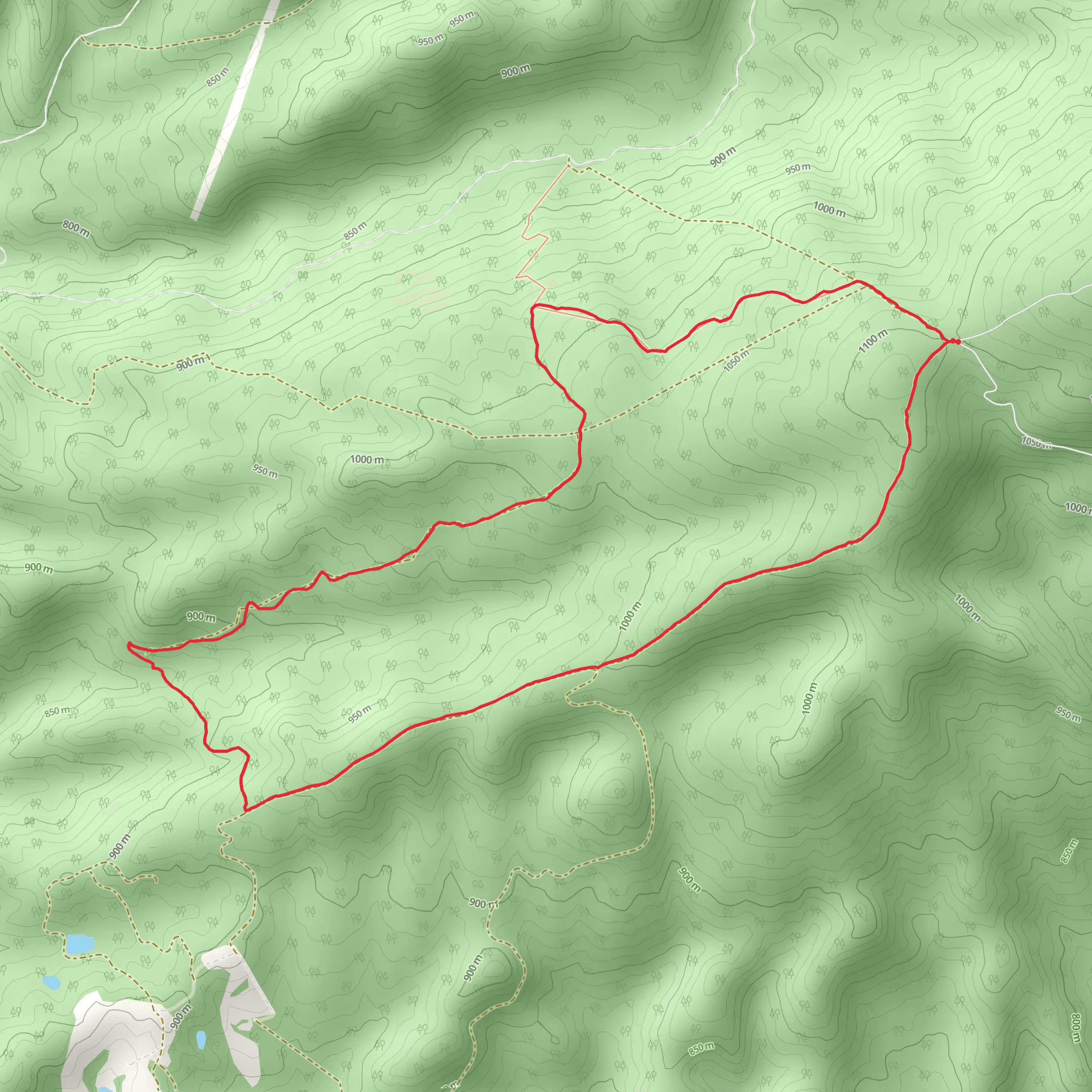 Little Gap Trail mobile static map