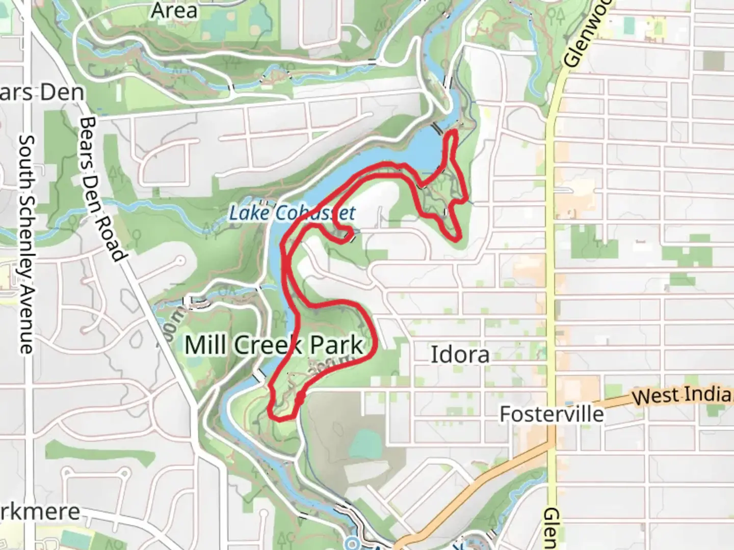 An image depicting the trail East Cohasset Loop Trail and its surrounding area.