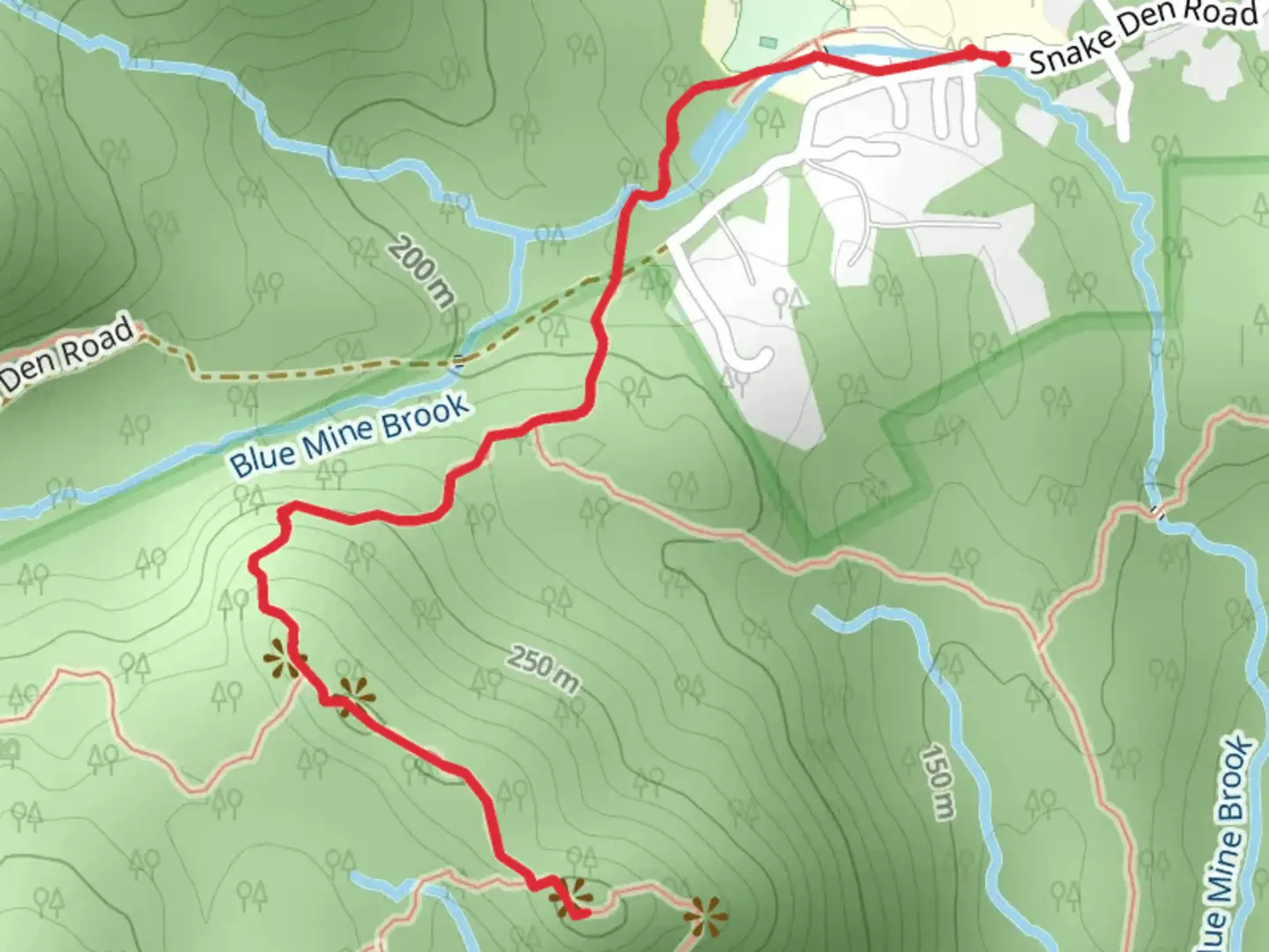 An image depicting the trail Hewitt - Butler Trail via Otterhole Trail and its surrounding area.