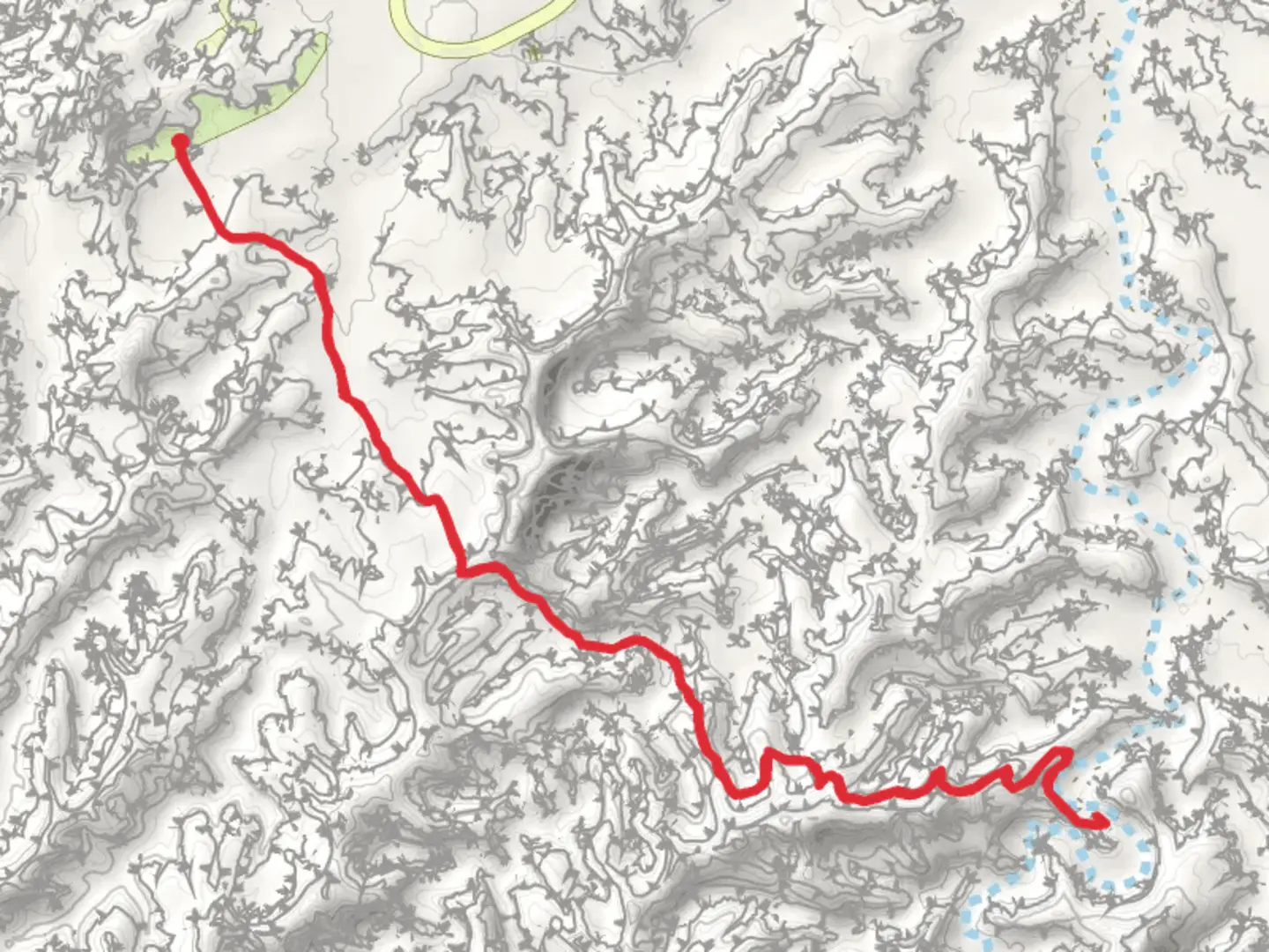 An image depicting the trail Squaw Canyon and Peekaboo Trail and its surrounding area.