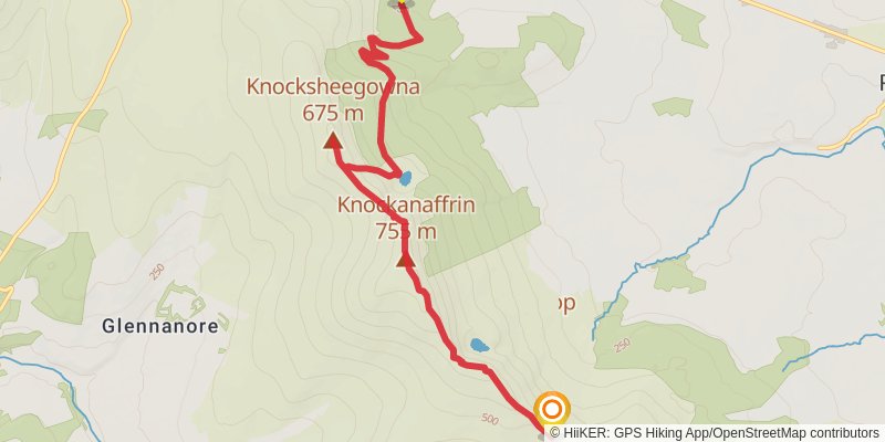 Knockanaffrin Ridge stage 2 Map