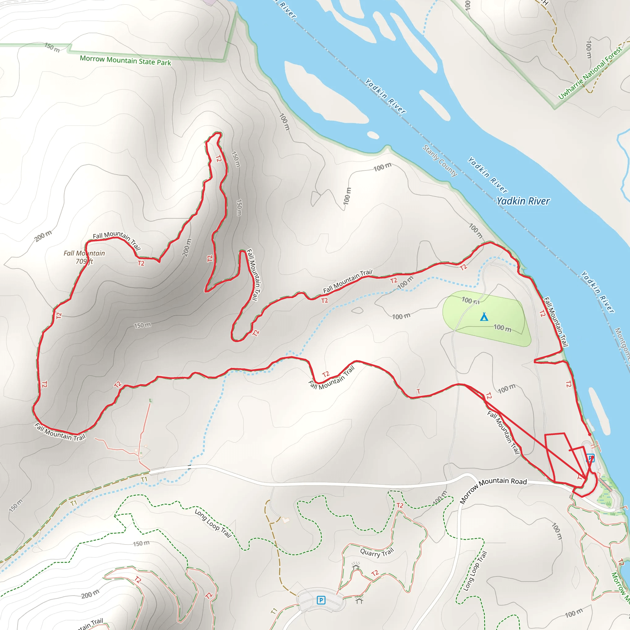 Fall Mountain Loop mobile static map