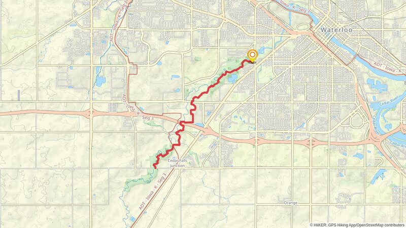 Walk along Black Hawk Creek - Campbell Avenue